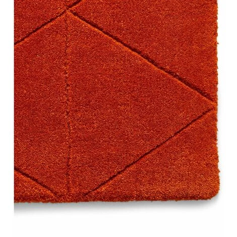 Tapis BOBOCHIC - Tapis Tissé à La Main Poils Courts RIAD Uni 120x170 Terracotta - Terracotta 5 Tapis BOBOCHIC - Tapis Tissé à La Main Poils Courts RIAD Uni 120x170 Terracotta - Terracotta – Image 3