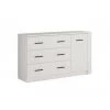 Commodes BOBOCHIC - Commode 3 Tiroirs 1 Porte ANDERSEN Blanc - Blanc