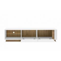 Meubles TV BOBOCHIC - Meuble TV 188 Cm ARCOMA Blanc Brillant Et Chêne - Blanc 9 Meubles TV BOBOCHIC - Meuble TV 188 Cm ARCOMA Blanc Brillant Et Chêne - Blanc -BOBOCHIC Soldes 2022 26660905 3