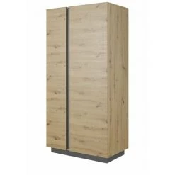 Armoires BOBOCHIC - Armoire L97 Cm ARCOMA Chêne Et Gris - Marron