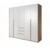 Armoires BOBOCHIC - Armoire L225 Cm XELYO Blanc Et Chêne - Blanc -BOBOCHIC Soldes 2022 26661084 1
