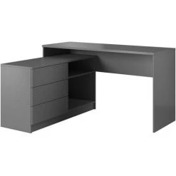Bureau BOBOCHIC - Bureau D'angle MATIO Anthracite - Anthracite