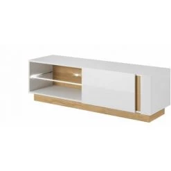 Séjour Complet BOBOCHIC - Séjour Complet ARCOMA Avec Buffet + Table Basse + 2 Vitrines + Etagère Murale + Meuble TV Blanc Brillant Et Chêne - Blanc 10 Séjour Complet BOBOCHIC - Séjour Complet ARCOMA Avec Buffet + Table Basse + 2 Vitrines + Etagère Murale + Meuble TV Blanc Brillant Et Chêne - Blanc -BOBOCHIC Soldes 2022 26661121 4