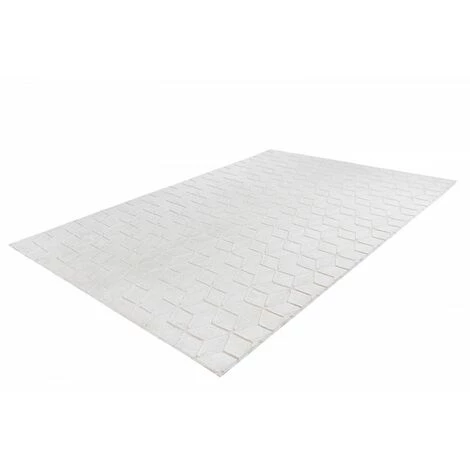 Tapis BOBOCHIC - Tapis Poils Courts SIGMA Motif Contemporain - Blanc 4 Tapis BOBOCHIC - Tapis Poils Courts SIGMA Motif Contemporain - Blanc – Image 2