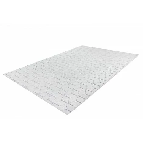 Tapis BOBOCHIC - Tapis Poils Courts SIGMA Motif Contemporain - Blanc 4 Tapis BOBOCHIC - Tapis Poils Courts SIGMA Motif Contemporain - Blanc – Image 2