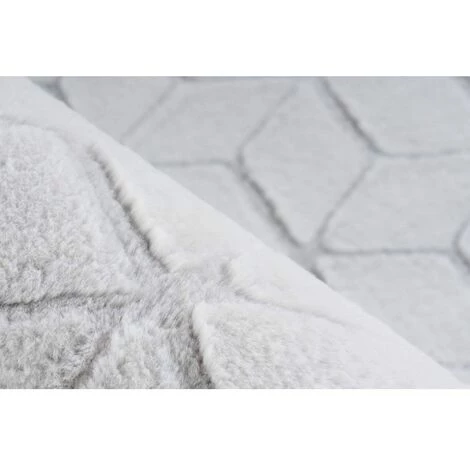 Tapis BOBOCHIC - Tapis Poils Courts SIGMA Motif Contemporain - Blanc 5 Tapis BOBOCHIC - Tapis Poils Courts SIGMA Motif Contemporain - Blanc – Image 3