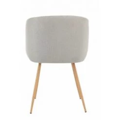 Chaise Et Fauteuil De Table BOBOCHIC - Lot De 2 Chaises De Table RANIA Tissu Gris - Gris -BOBOCHIC Soldes 2022 26934228 4