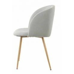 Chaise Et Fauteuil De Table BOBOCHIC - Lot De 2 Chaises De Table RANIA Tissu Gris - Gris -BOBOCHIC Soldes 2022 26934228 5