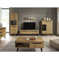 Meubles TV BOBOCHIC - Meuble TV 107 Cm NORDI RETRO Chêne Et Noir - Chêne Et Noir 8 Meubles TV BOBOCHIC - Meuble TV 107 Cm NORDI RETRO Chêne Et Noir - Chêne Et Noir -BOBOCHIC Soldes 2022 27037588 3