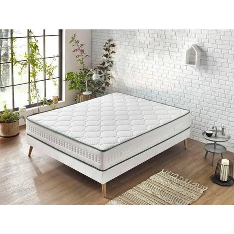 Matelas BOBOCHIC - Matelas ELON 27 Cm 1254 Ressorts Ensachés 7 Zones De Conforts + Latex Naturel 140x190 4 Matelas BOBOCHIC - Matelas ELON 27 Cm 1254 Ressorts Ensachés 7 Zones De Conforts + Latex Naturel 140x190 – Image 2