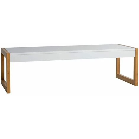 Tables Basses BOBOCHIC - Table Basse CUBE Bois Clair Et Blanc - Blanc 3 Tables Basses BOBOCHIC - Table Basse CUBE Bois Clair Et Blanc - Blanc