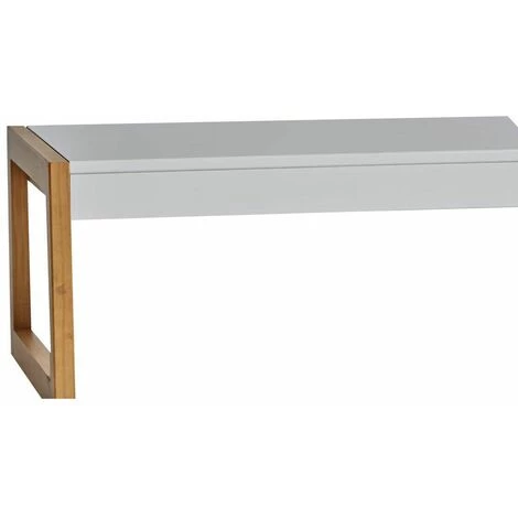 Tables Basses BOBOCHIC - Table Basse CUBE Bois Clair Et Blanc - Blanc 6 Tables Basses BOBOCHIC - Table Basse CUBE Bois Clair Et Blanc - Blanc â Image 4
