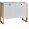 Buffets BOBOCHIC - Buffet Bas CUBE Bois Clair Et Blanc - Blanc -BOBOCHIC Soldes 2022 27574865 1