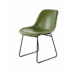 Chaise Et Fauteuil De Table BOBOCHIC - Lot De 2 Chaises VELMA Vert - Vert
