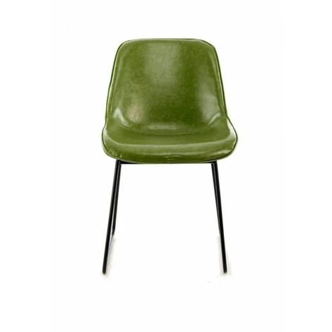 Chaise Et Fauteuil De Table BOBOCHIC - Lot De 2 Chaises VELMA Vert - Vert 5 Chaise Et Fauteuil De Table BOBOCHIC - Lot De 2 Chaises VELMA Vert - Vert – Image 3