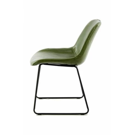 Chaise Et Fauteuil De Table BOBOCHIC - Lot De 2 Chaises VELMA Vert - Vert 6 Chaise Et Fauteuil De Table BOBOCHIC - Lot De 2 Chaises VELMA Vert - Vert – Image 4