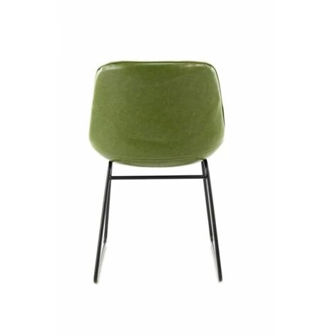 Chaise Et Fauteuil De Table BOBOCHIC - Lot De 2 Chaises VELMA Vert - Vert 7 Chaise Et Fauteuil De Table BOBOCHIC - Lot De 2 Chaises VELMA Vert - Vert – Image 5