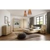 Chambre Complète BOBOCHIC - Ensemble ARCOMA Avec Lit 160 + Sommier + 2 Chevets + Commode Chêne - Marron -BOBOCHIC Soldes 2022 27802918 1