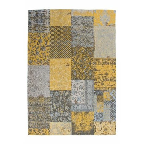 Tapis BOBOCHIC - Tapis Poils Courts RIVKA Motif Contemporain - Jaune 3 Tapis BOBOCHIC - Tapis Poils Courts RIVKA Motif Contemporain - Jaune