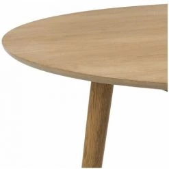 Table à Manger BOBOCHIC - Table à Manger 120 Cm NAGANE En Chêne Massif Et Plaqué - Bois -BOBOCHIC Soldes 2022 28046569 3