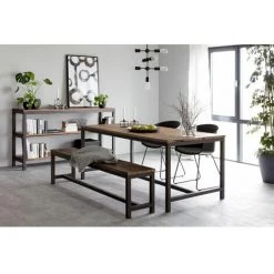 Table à Manger BOBOCHIC - Table à Manger ROMANTIQUE En Orme 180 - Bois -BOBOCHIC Soldes 2022 28046624 4