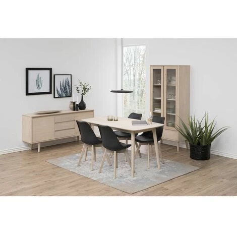 Buffets BOBOCHIC - Buffet 150 Cm NAGANE Placage Chêne Blanchi - Bois 6 Buffets BOBOCHIC - Buffet 150 Cm NAGANE Placage Chêne Blanchi - Bois – Image 4