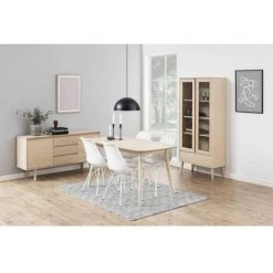 Buffets BOBOCHIC - Buffet 150 Cm NAGANE Placage Chêne Blanchi - Bois 11 Buffets BOBOCHIC - Buffet 150 Cm NAGANE Placage Chêne Blanchi - Bois -BOBOCHIC Soldes 2022 28046638 5