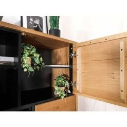 Buffets BOBOCHIC - Buffet Haut 125 Cm DIANA Placage Chêne - Bois 10 Buffets BOBOCHIC - Buffet Haut 125 Cm DIANA Placage Chêne - Bois -BOBOCHIC Soldes 2022 28046646 4