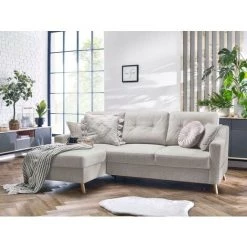 Canapés D'angle Convertibles BOBOCHIC - Canapé D'angle Convertible Coffre SWEDEN Angle Gauche Beige - Beige -BOBOCHIC Soldes 2022 28085731 2