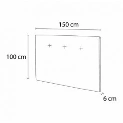 Tête De Lit BOBOCHIC - Tête De Lit 150cm TORY 150 Bleu - Bleu -BOBOCHIC Soldes 2022 28085782 3