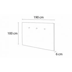 Tête De Lit BOBOCHIC - Tête De Lit 190cm TORY 190 Bleu - Bleu -BOBOCHIC Soldes 2022 28085787 3