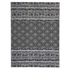 Tapis D'extérieur BOBOCHIC - Tapis D'extérieur SAVIKA Style Bohème - Noir