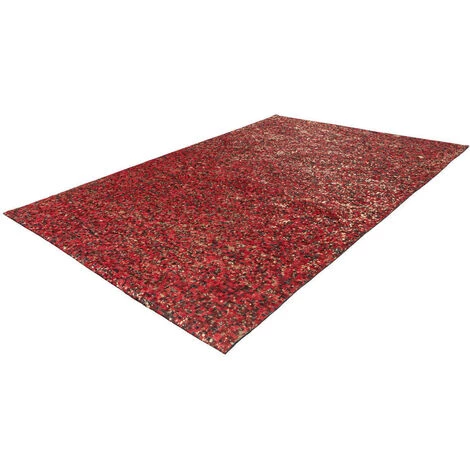 Tapis BOBOCHIC - Tapis Poils Courts TORI Motif Contemporain - Rouge 3 Tapis BOBOCHIC - Tapis Poils Courts TORI Motif Contemporain - Rouge