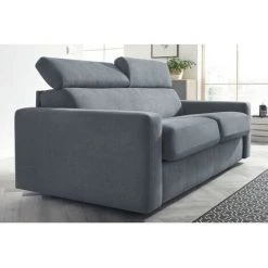 Canapé Droit Convertible BOBOCHIC - Canapé Droit Convertible MONACO Ouverture Express Gris Foncé - Gris Foncé -BOBOCHIC Soldes 2022 28381464 5