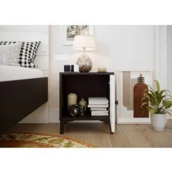 Table De Chevet BOBOCHIC - Chevet 1 Porte MIAMI Noir Et Blanc - Noir 9 Table De Chevet BOBOCHIC - Chevet 1 Porte MIAMI Noir Et Blanc - Noir -BOBOCHIC Soldes 2022 28424130 3