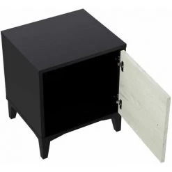 Table De Chevet BOBOCHIC - Chevet 1 Porte MIAMI Noir Et Blanc - Noir 10 Table De Chevet BOBOCHIC - Chevet 1 Porte MIAMI Noir Et Blanc - Noir -BOBOCHIC Soldes 2022 28424130 4