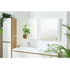 BOBOCHIC Meuble De Salle De Bain 120 Cm ALANI Bois Clair Et Blanc - Bois Clair Et Blanc -BOBOCHIC Soldes 2022 28424189 5