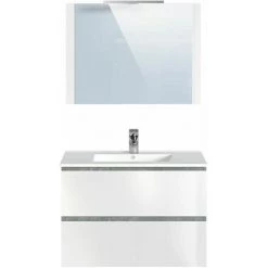 BOBOCHIC Meuble De Salle De Bain 80 Cm ALANI Gris - Gris 9 BOBOCHIC Meuble De Salle De Bain 80 Cm ALANI Gris - Gris -BOBOCHIC Soldes 2022 28424219 3