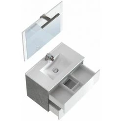 BOBOCHIC Meuble De Salle De Bain 80 Cm ALANI Gris - Gris 10 BOBOCHIC Meuble De Salle De Bain 80 Cm ALANI Gris - Gris -BOBOCHIC Soldes 2022 28424219 4