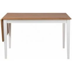 Table à Manger BOBOCHIC - Table à Manger 112 Cm MULAN Hévéa Teinté Chêne - Marron -BOBOCHIC Soldes 2022 28831226 2