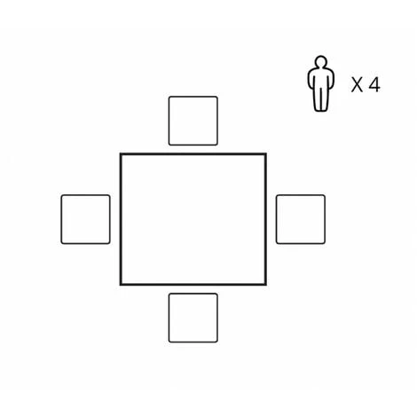 Table à Manger BOBOCHIC - Table à Manger 105cm DUCHE Placage Chêne Noir - Noir 5 Table à Manger BOBOCHIC - Table à Manger 105cm DUCHE Placage Chêne Noir - Noir – Image 3