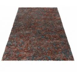 Tapis BOBOCHIC - Tapis Shaggy ELDANA Uni 60x110 Orange - Orange
