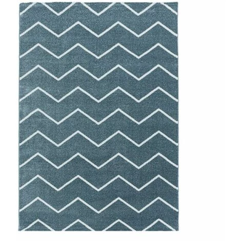 Tapis BOBOCHIC - Tapis Poils Courts FERZENE Motif Graphique 80x150 Bleu - Bleu 3 Tapis BOBOCHIC - Tapis Poils Courts FERZENE Motif Graphique 80x150 Bleu - Bleu