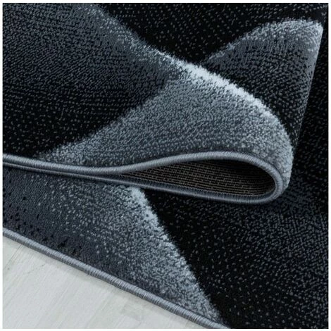 Tapis BOBOCHIC - Tapis Poils Courts LOTTEN Motif Graphique 80x150 Noir - Noir 6 Tapis BOBOCHIC - Tapis Poils Courts LOTTEN Motif Graphique 80x150 Noir - Noir – Image 4