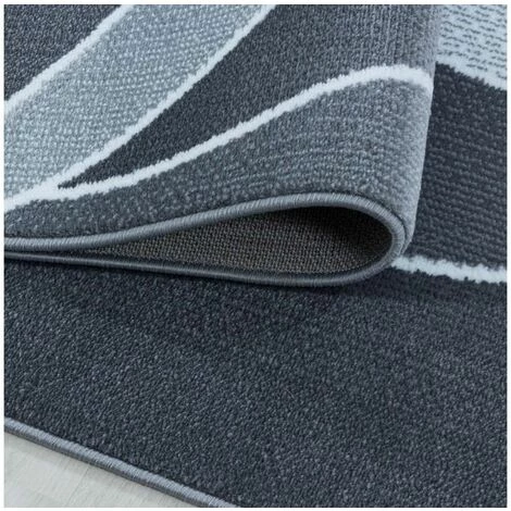 Tapis BOBOCHIC - Tapis Poils Courts NILS Motif Graphique 80x150 Gris - Gris 6 Tapis BOBOCHIC - Tapis Poils Courts NILS Motif Graphique 80x150 Gris - Gris – Image 4