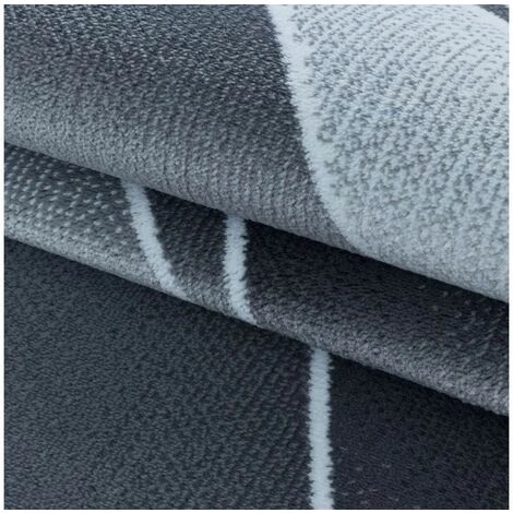 Tapis BOBOCHIC - Tapis Poils Courts NILS Motif Graphique 80x150 Gris - Gris 7 Tapis BOBOCHIC - Tapis Poils Courts NILS Motif Graphique 80x150 Gris - Gris – Image 5