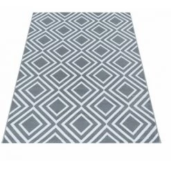 Tapis BOBOCHIC - Tapis Poils Courts ANNELIE Motif Graphique 140x200 Gris - Gris -BOBOCHIC Soldes 2022 29093187 2