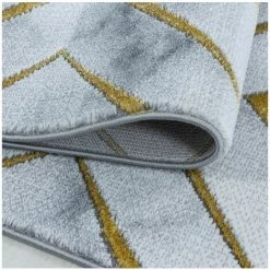 Tapis BOBOCHIC - Tapis Poils Courts KONOS Motif Graphique 80x150 Jaune - Jaune -BOBOCHIC Soldes 2022 29093489 2