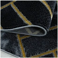 Tapis BOBOCHIC - Tapis Poils Courts MARTIE Motif Graphique 80x150 Jaune - Jaune -BOBOCHIC Soldes 2022 29093570 4