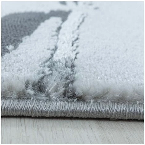 Tapis BOBOCHIC - Tapis Poils Courts IZELIE Motif Graphique 120x170 Gris Clair - Gris Clair 5 Tapis BOBOCHIC - Tapis Poils Courts IZELIE Motif Graphique 120x170 Gris Clair - Gris Clair – Image 3